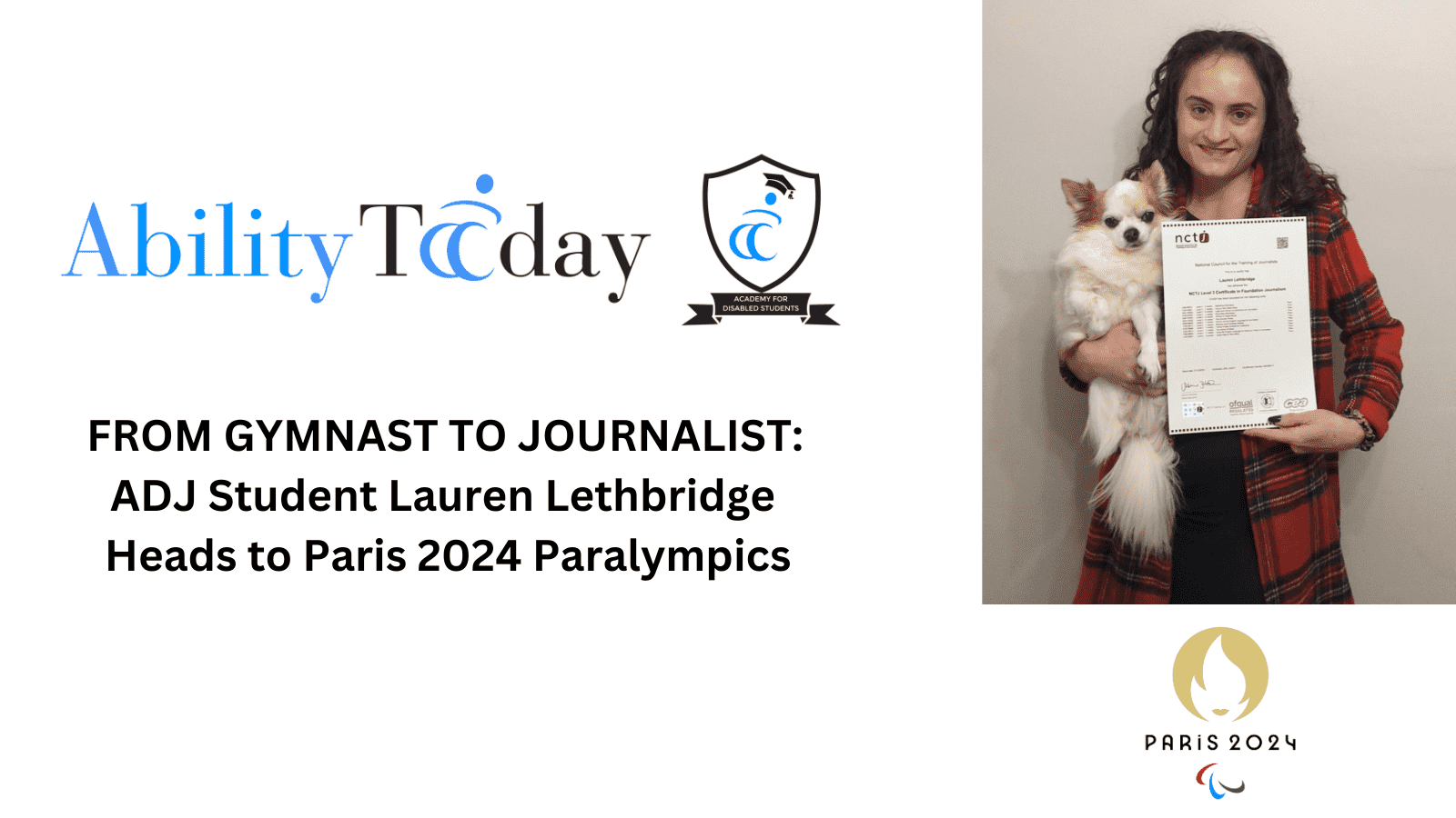 https://abilitytoday.com/press-release-from-gymnast-to-journalist-adj-student-lauren-lethbridge-heads-to-paris-2024-paralympics/