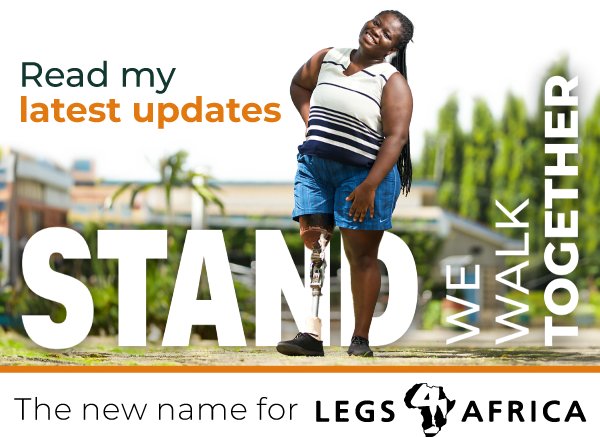 Embracing Change: Legs4Africa's Rebrand Journey to 'STAND - We Walk Together'
